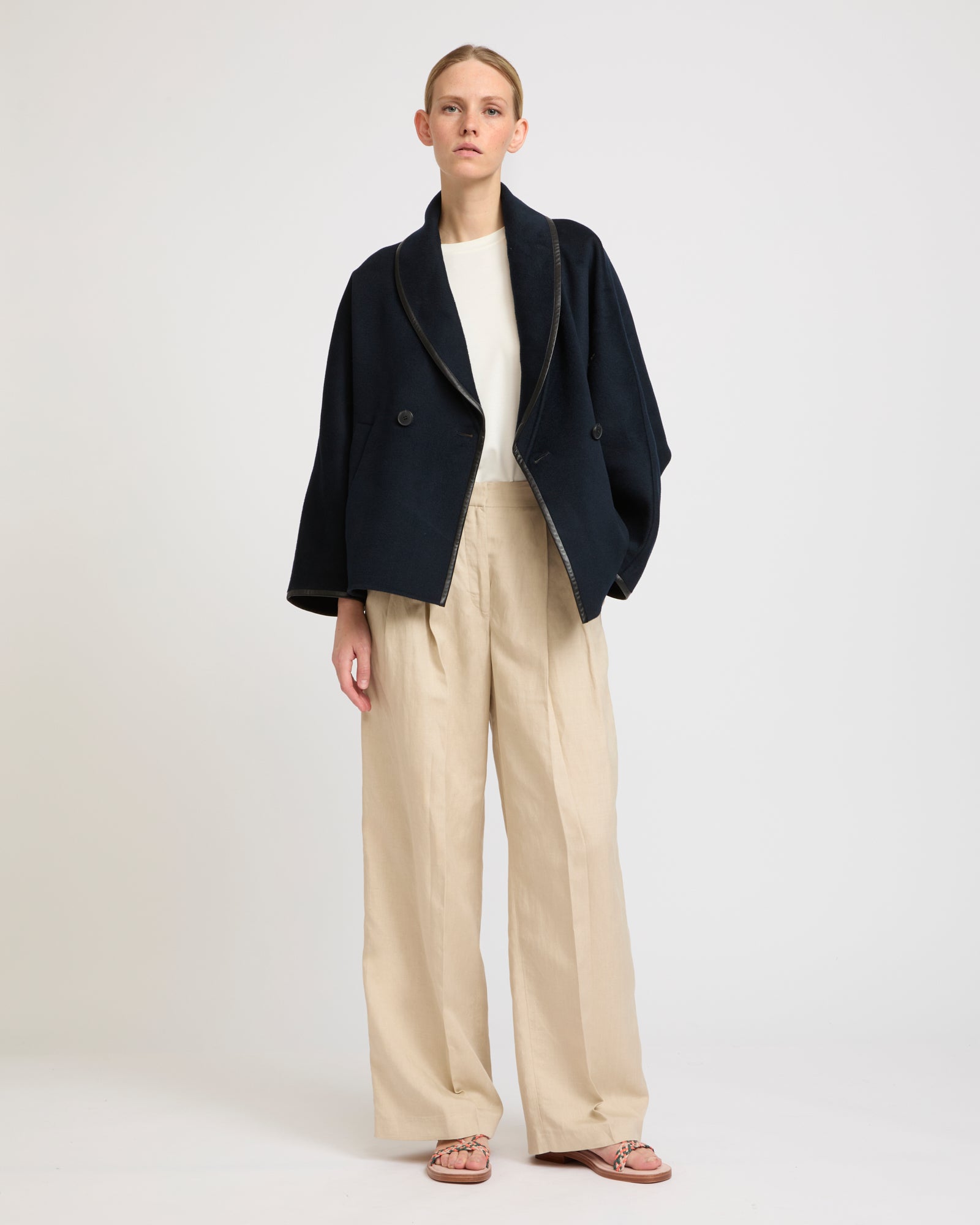 Soldes Caban en lainage cachemire double face -Yves salomon - Nouvelle collection Printemps Été