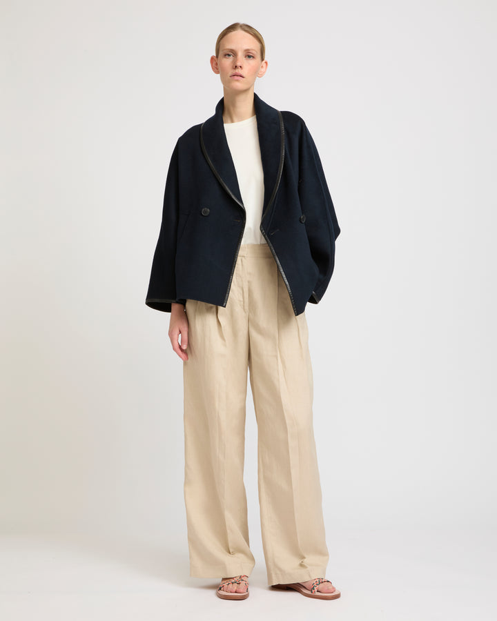 Caban en lainage cachemire double face -Yves salomon - Nouvelle collection Printemps Été