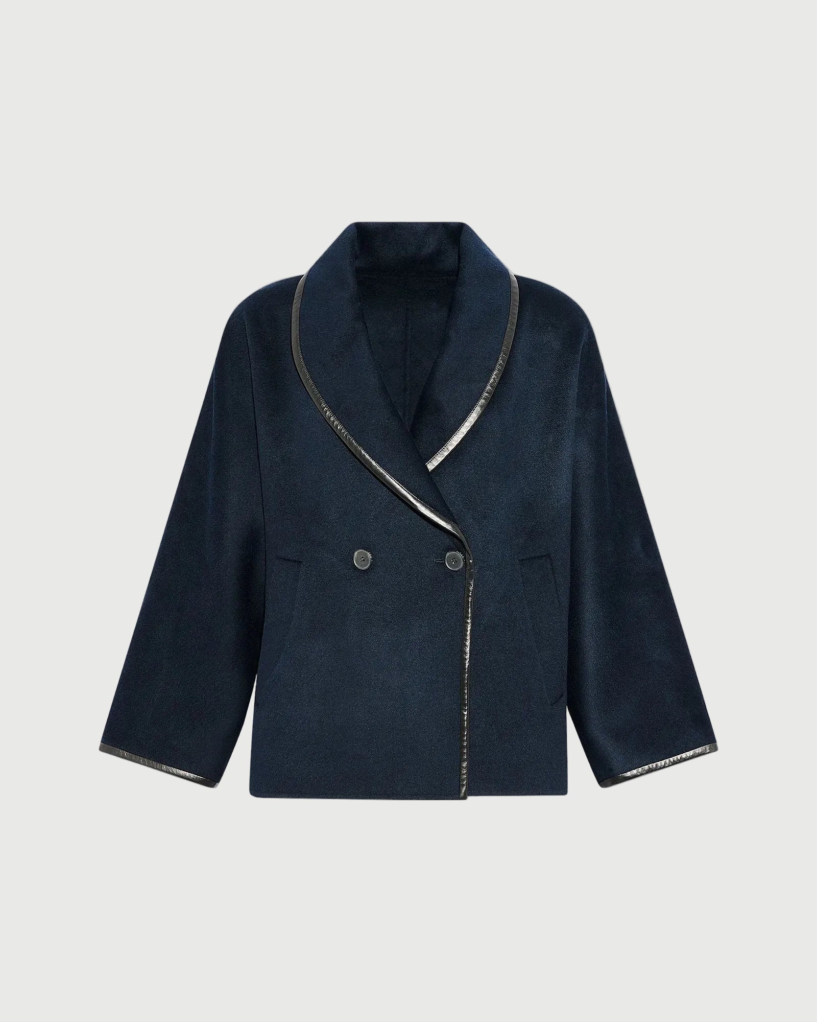 Soldes Caban en lainage cachemire double face -Yves salomon - Nouvelle collection Printemps Été