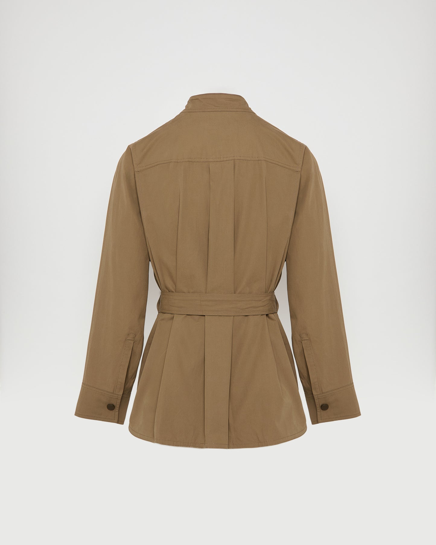 Veste saharienne ceinturée en tissu coton -Yves salomon - Nouvelle collection Printemps Été