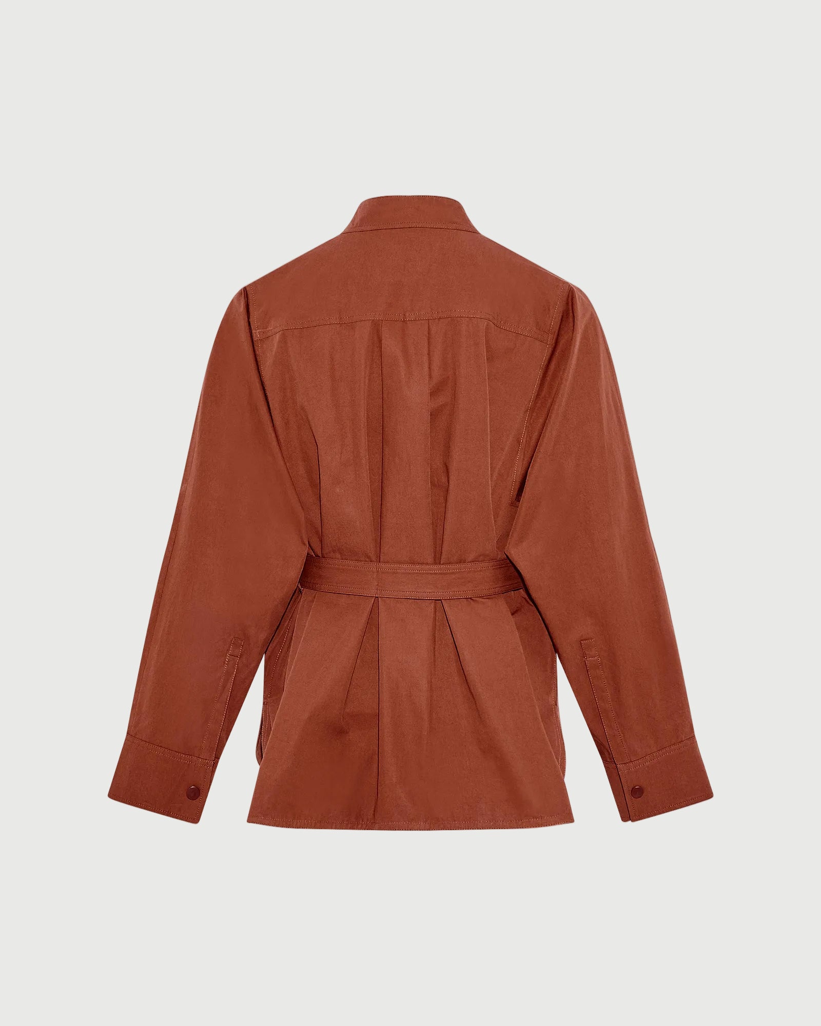 Veste saharienne ceinturée en tissu coton -Yves salomon - Nouvelle collection Printemps Été