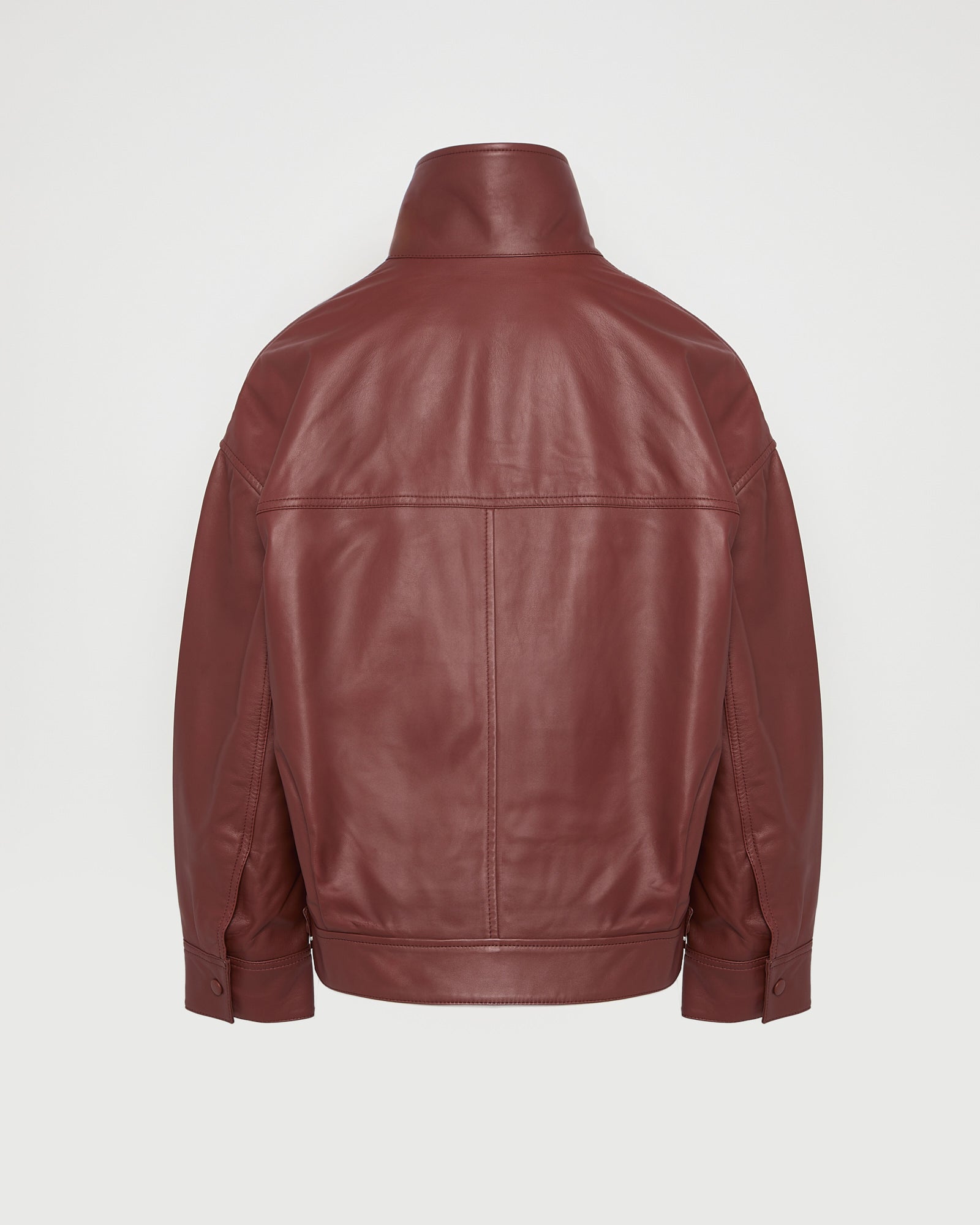 Veste courte en cuir d'agneau -Yves salomon - Nouvelle collection Printemps Été