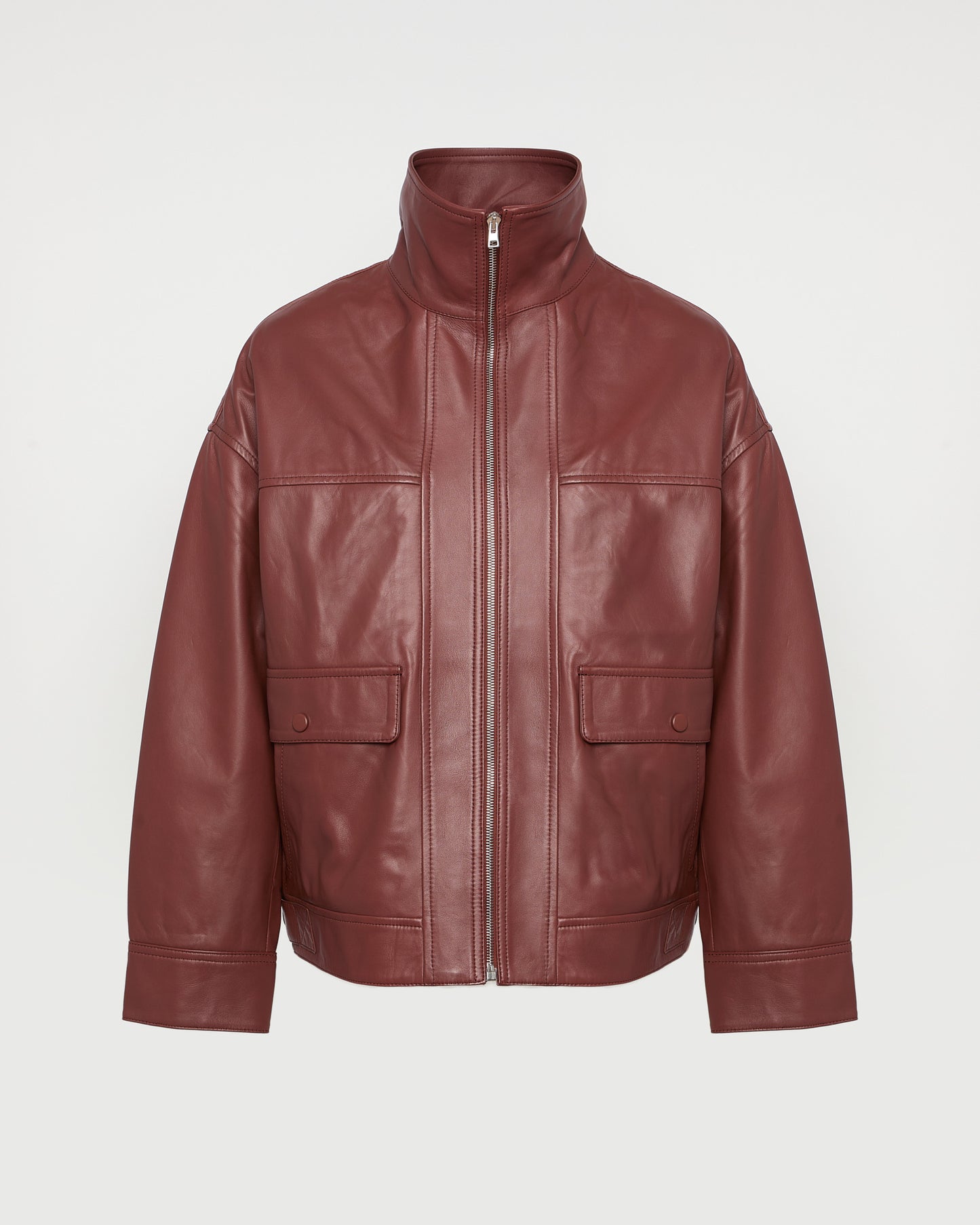 Veste courte en cuir d'agneau -Yves salomon - Nouvelle collection Printemps Été