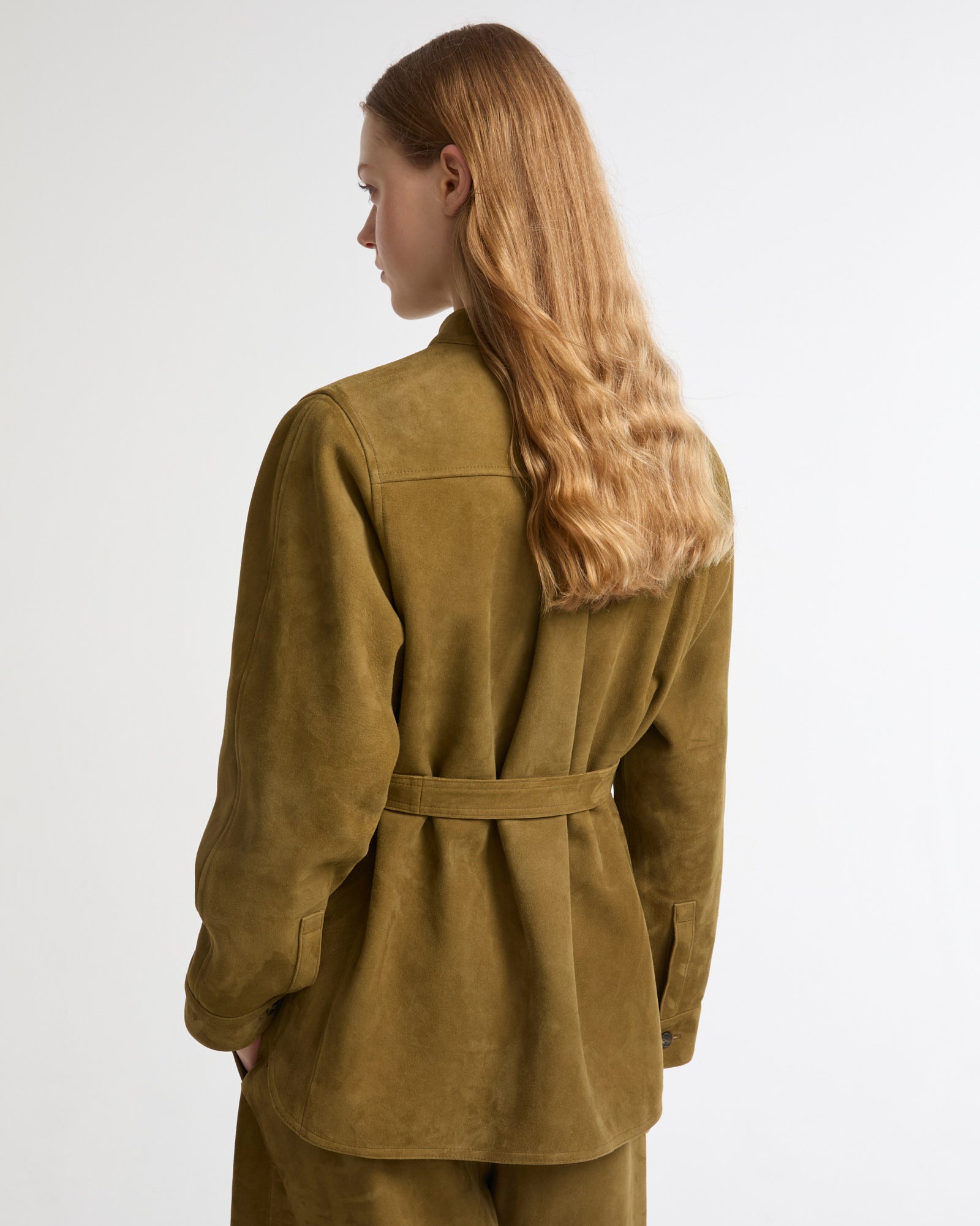 Saharienne en veau velours -Yves salomon - Nouvelle collection Printemps Été