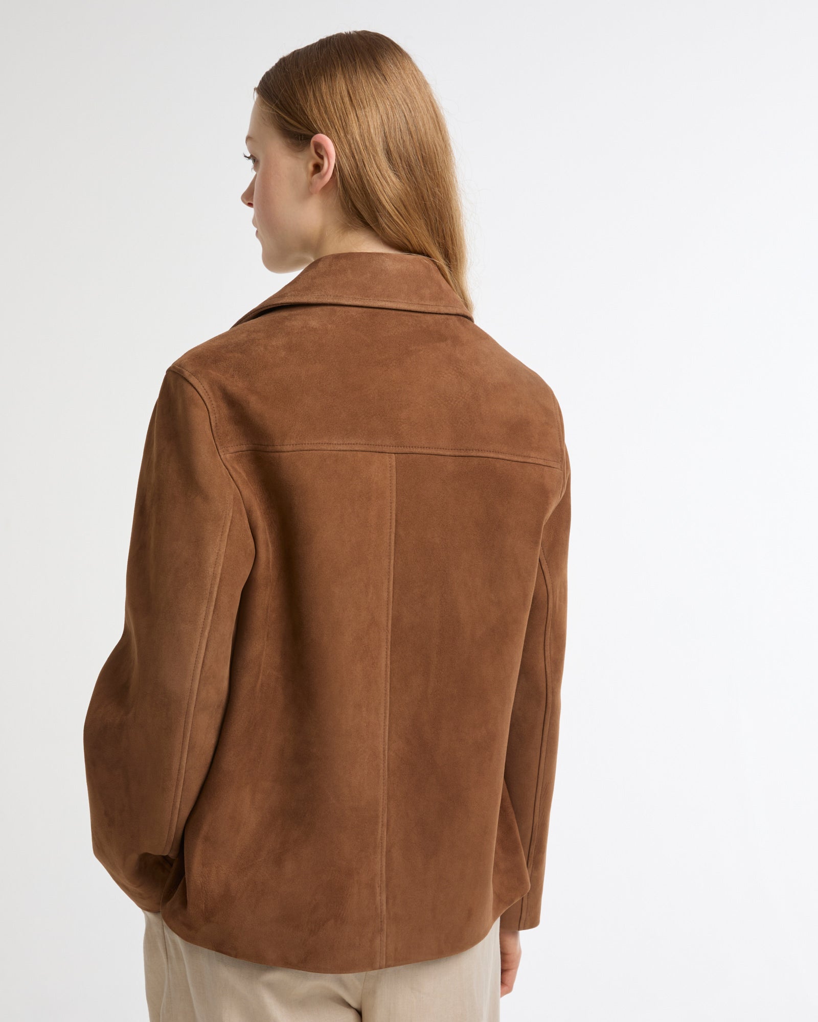 NE PAS METTRE EN LIGNE Saharienne en veau velours -Yves salomon - Nouvelle collection Printemps Été