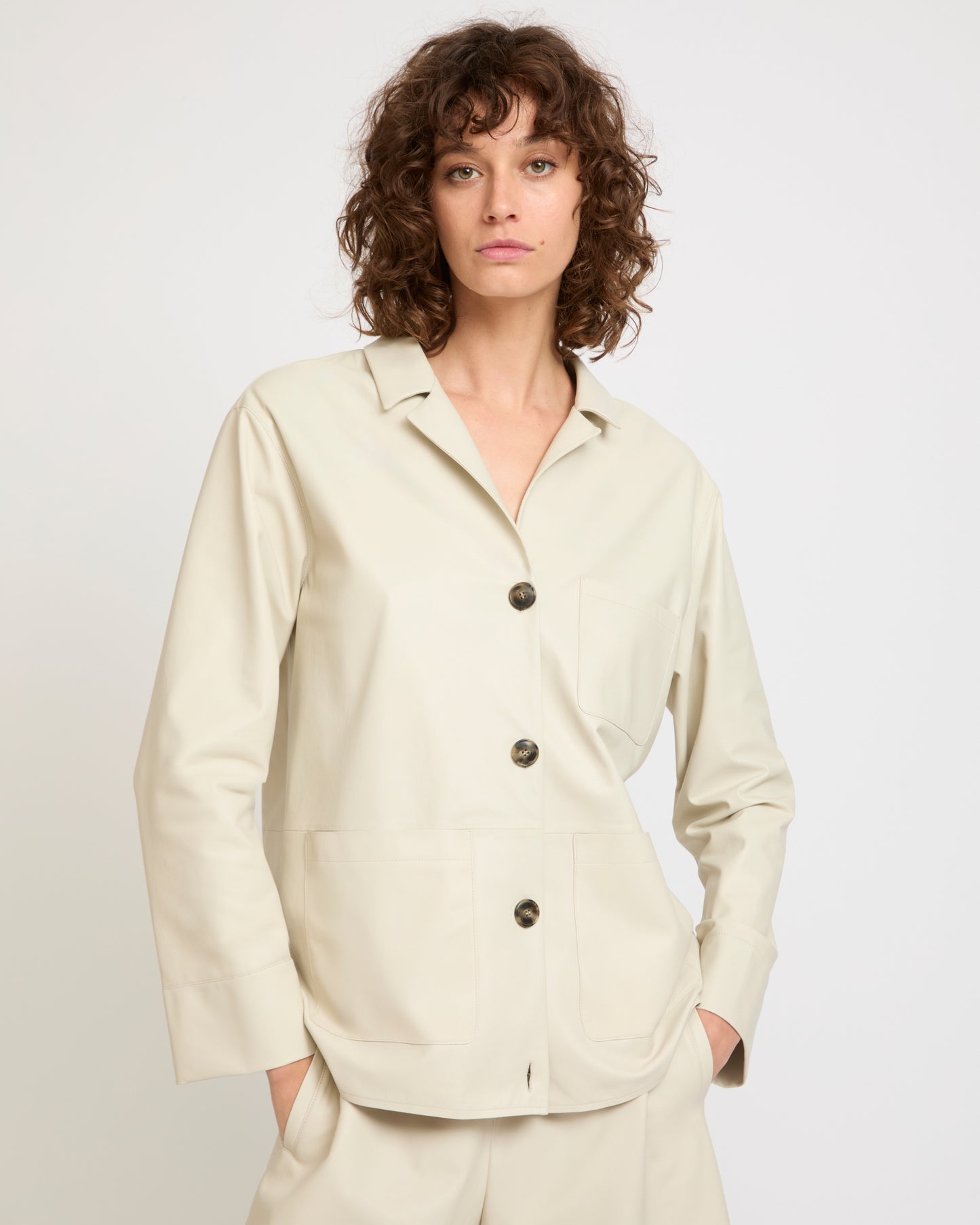 Veste en cuir d'agneau -Yves salomon - Nouvelle collection Printemps Été