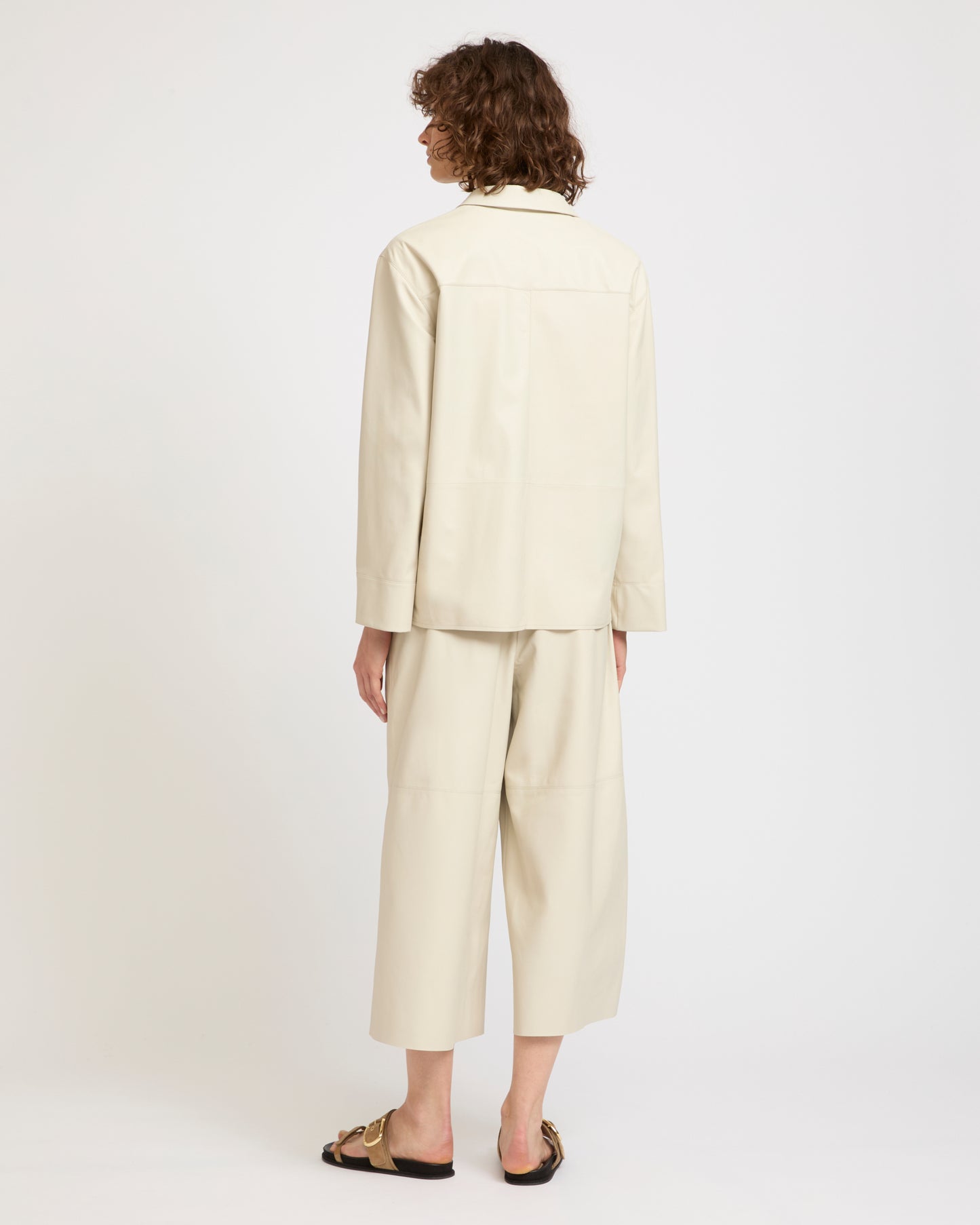 Veste en cuir d'agneau -Yves salomon - Nouvelle collection Printemps Été