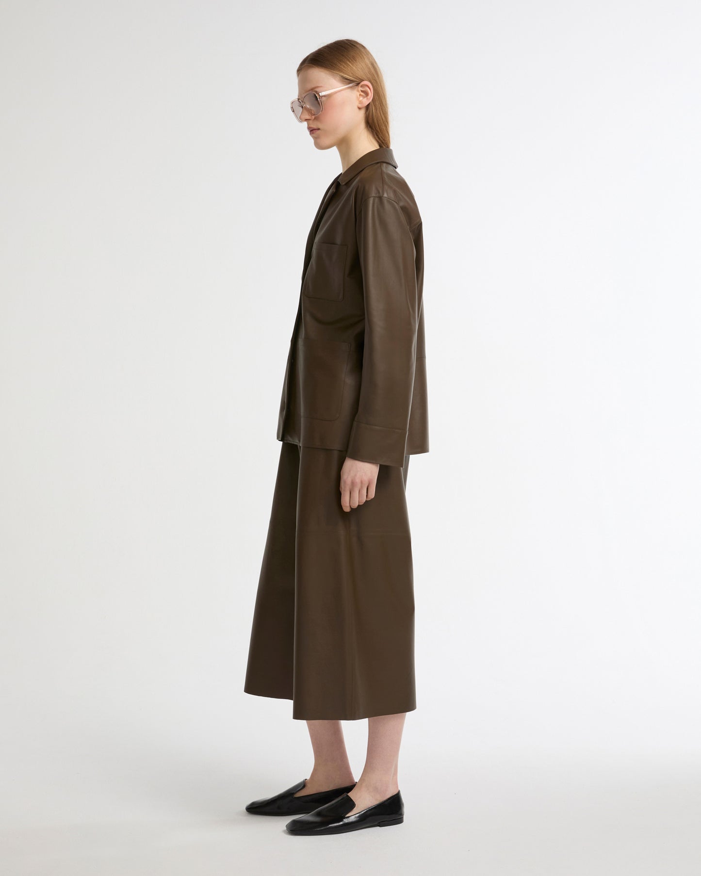 Veste en cuir d'agneau -Yves salomon - Nouvelle collection Printemps Été