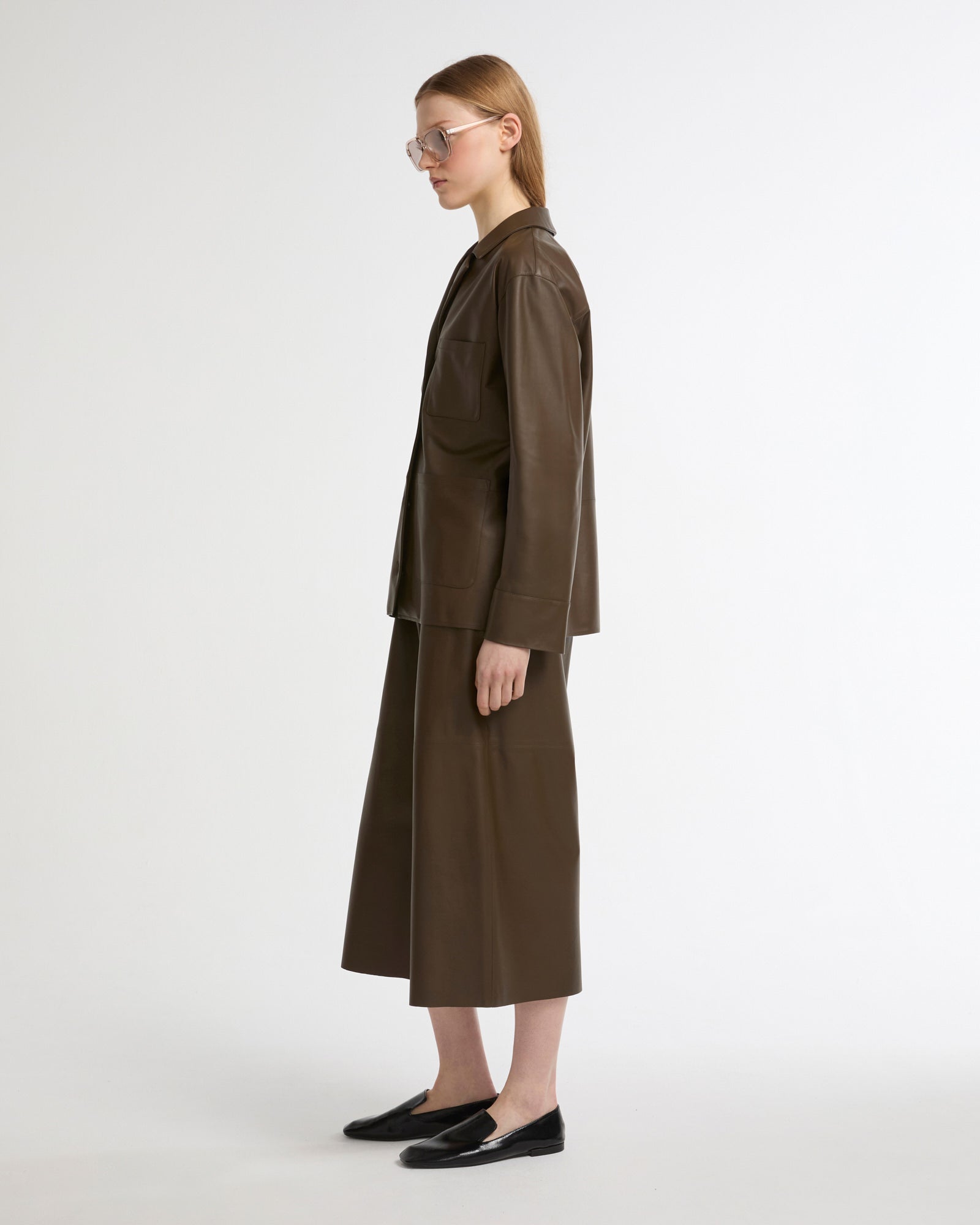 Veste en cuir d'agneau -Yves salomon - Nouvelle collection Printemps Été