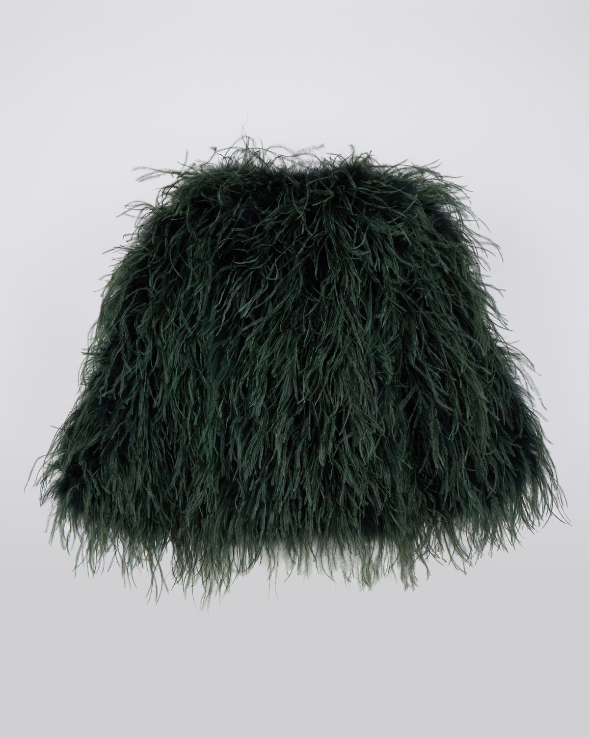 Veste courte en plumes d'autruche - Yves Salomon - Nouvelle collection Automne Hiver