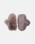 Moufles en maille laine cachemire et fourrure de renard