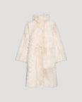 Manteau long esprit parka en agneau de Toscane