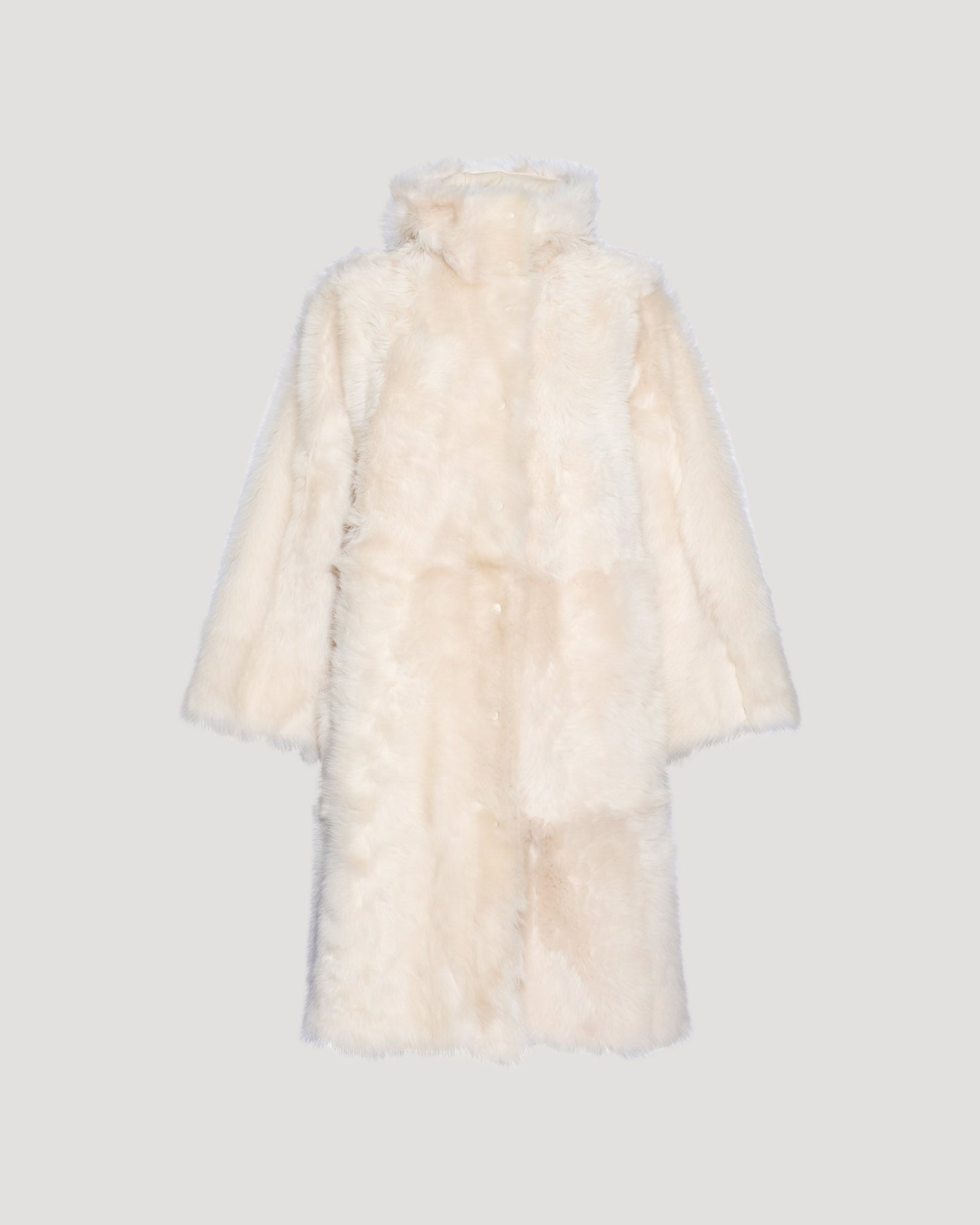 Manteau long style parka en Agneau de Toscane