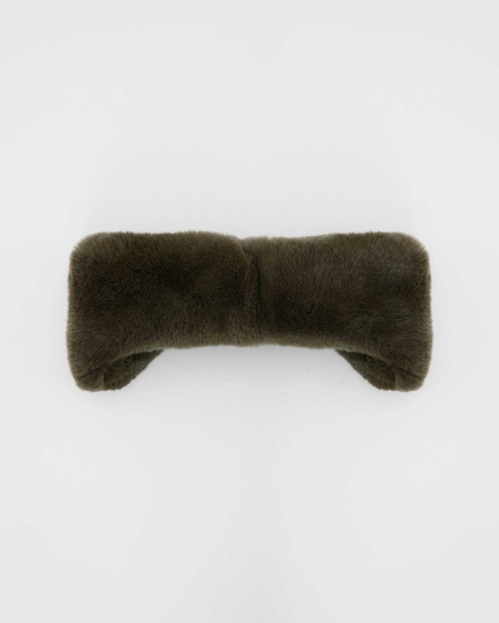 Bandeau en fourure de lapin rex -Yves Salomon