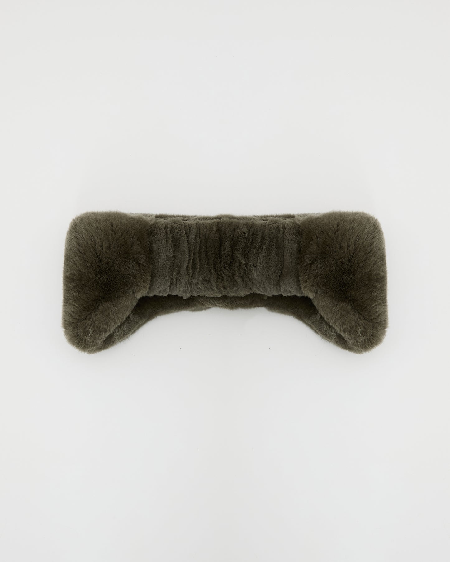 Bandeau en fourure de lapin rex -Yves Salomon