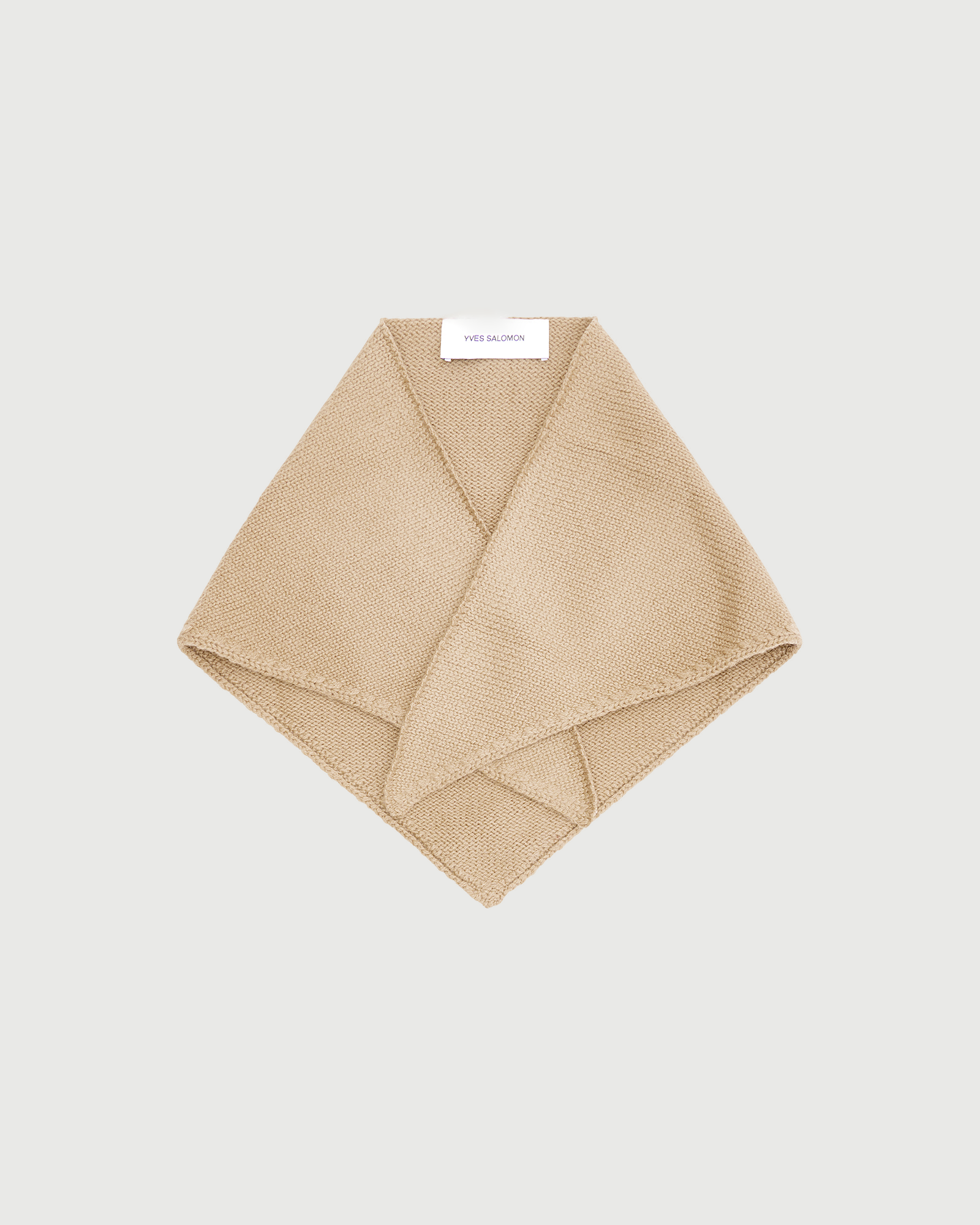 Bandana en maille 100% cachemire- Yves Salomon - Nouvelle collection Automne Hiver