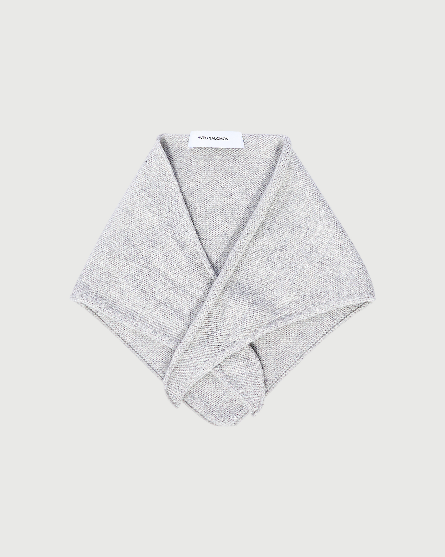 Bandana en maille 100% cachemire- Yves Salomon - Nouvelle collection Automne Hiver