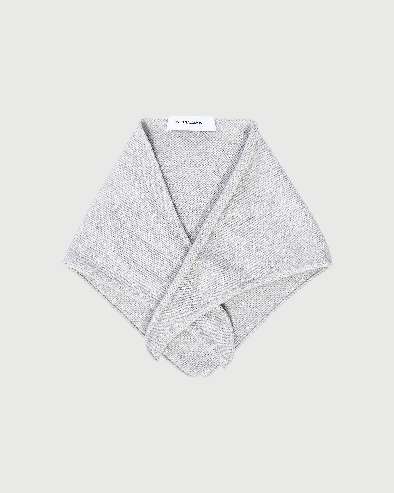 Bandana en maille 100% cachemire- Yves Salomon - Nouvelle collection Automne Hiver