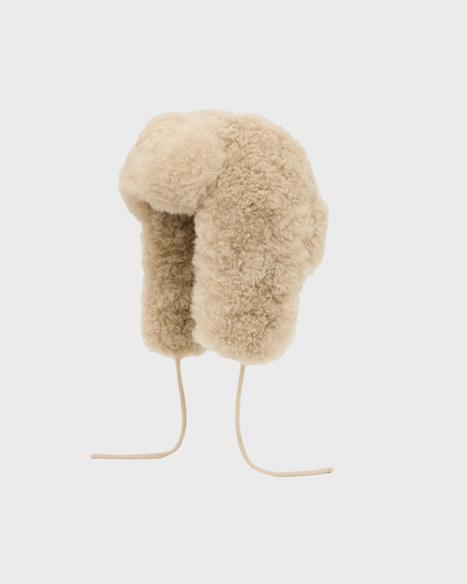 Cashmere lambskin shearling ushanka - Beige - Yves Salomon