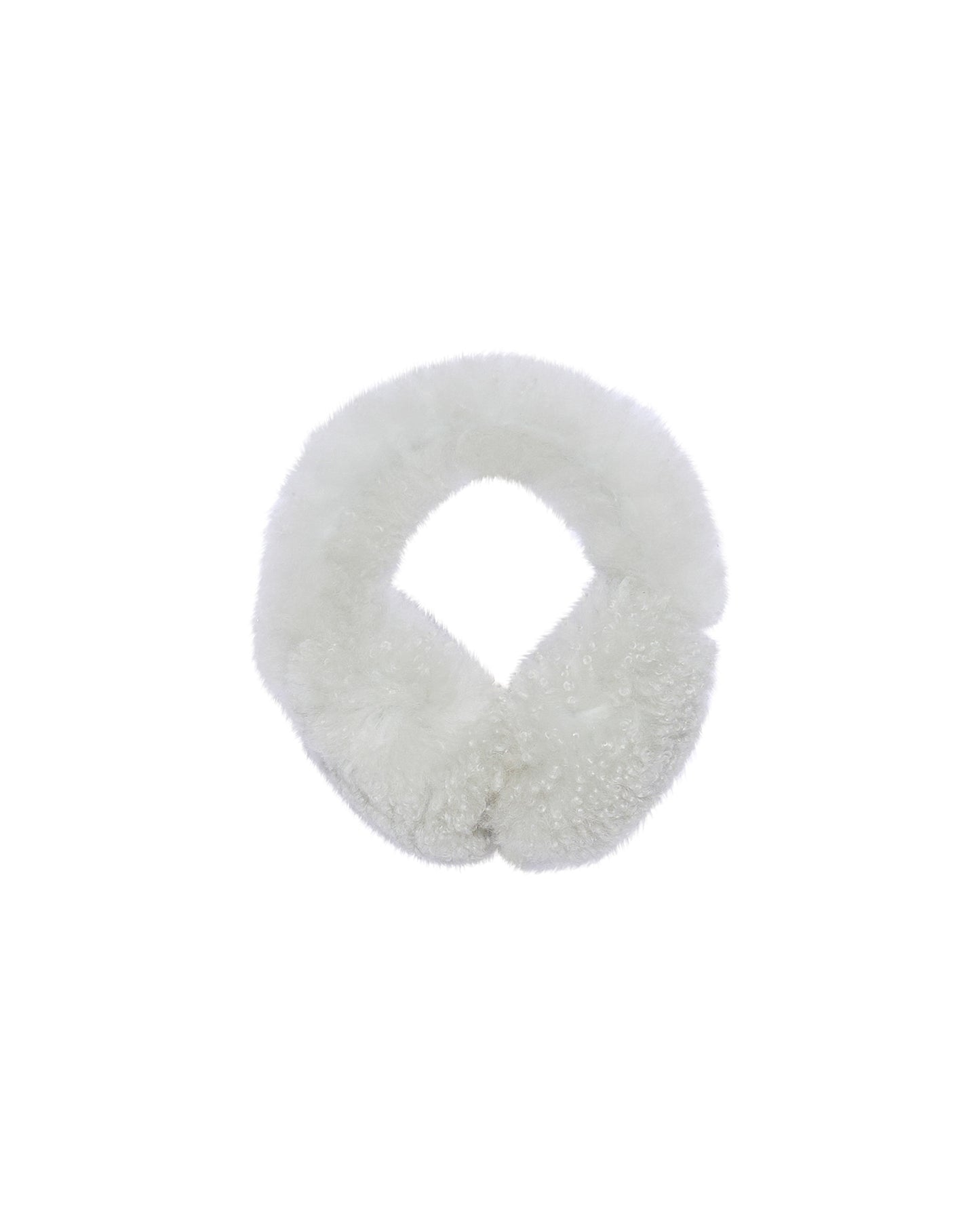 Cashmere lambskin shearling earmuffs