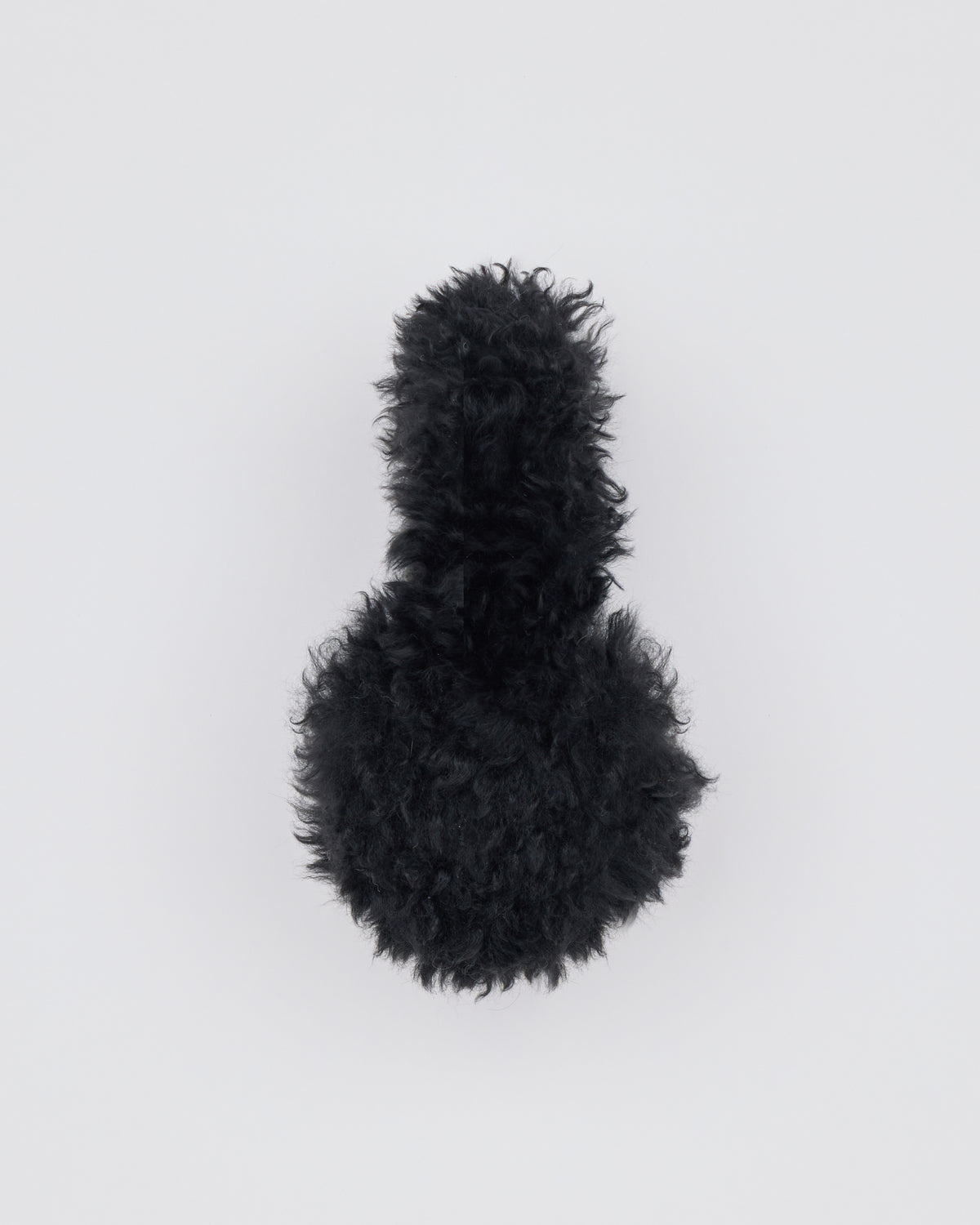 Cache-oreilles en peau lainée d'agneau cachemire - Yves Salomon - Nouvelle collection Automne Hiver