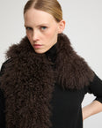 Long-haired lamb scarf