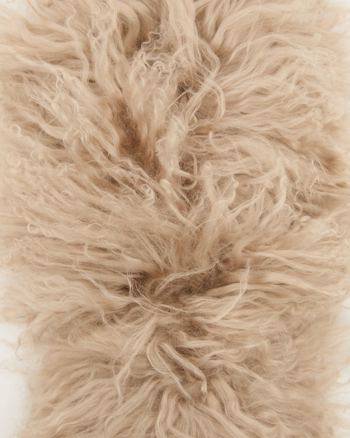 Mongolian shearling scarf
