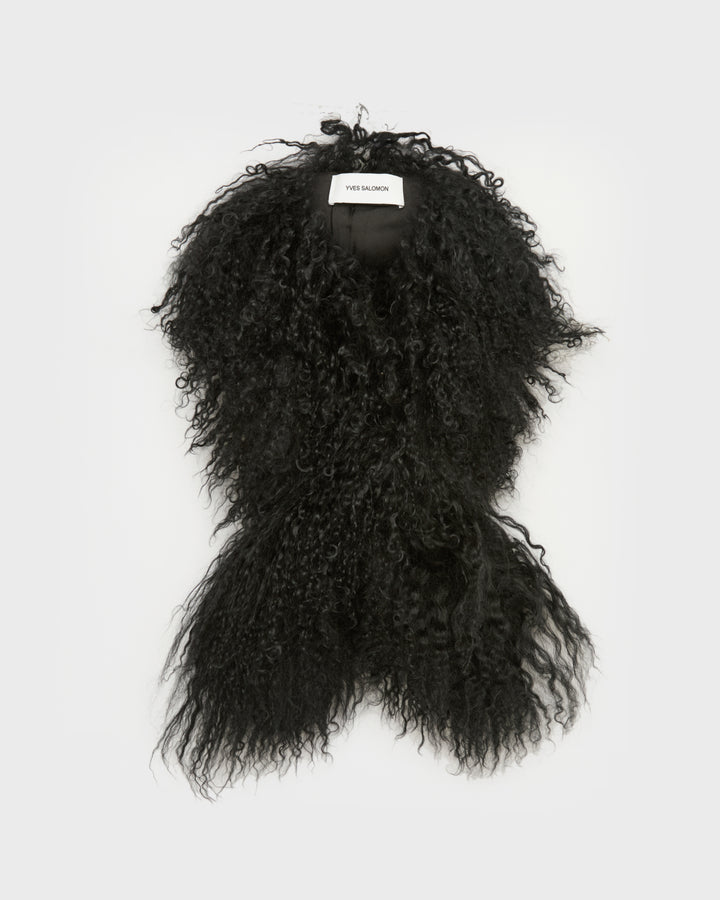 Mongolian shearling scarf