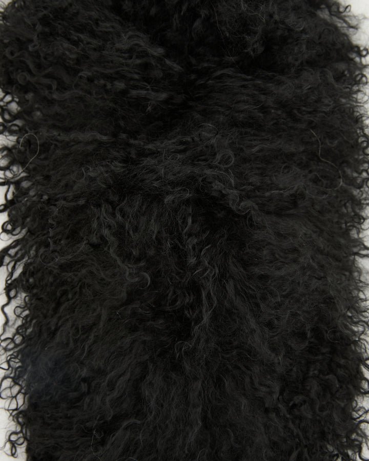 Mongolian shearling scarf