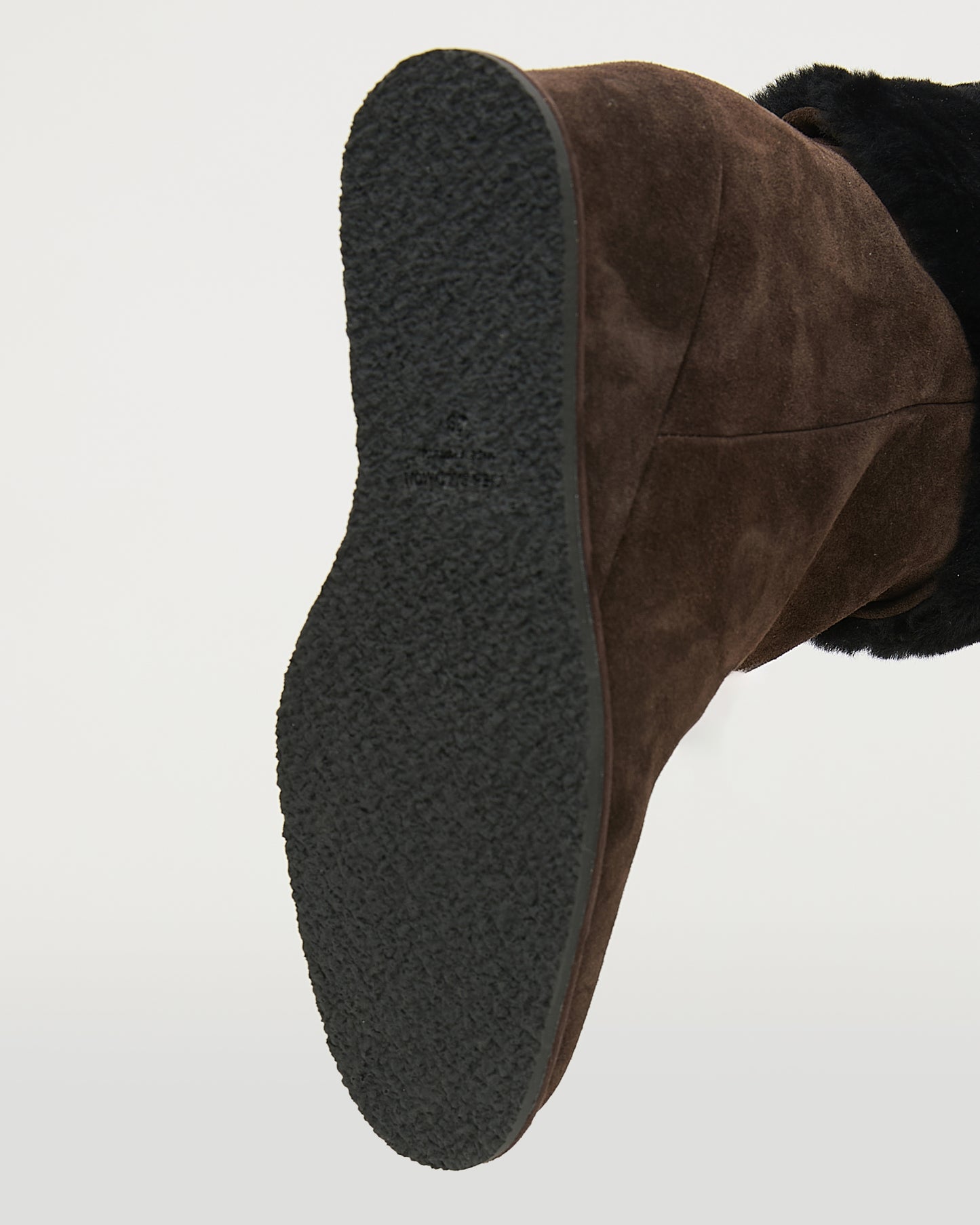 Wedge boots in Merino lambskin shearling