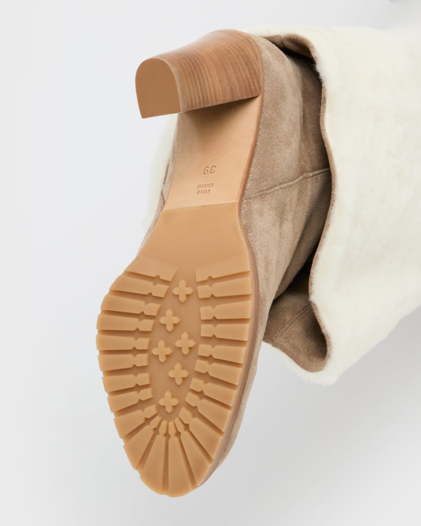 Merino lambskin heeled boots