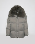Doudoune garniture fourrure de renard