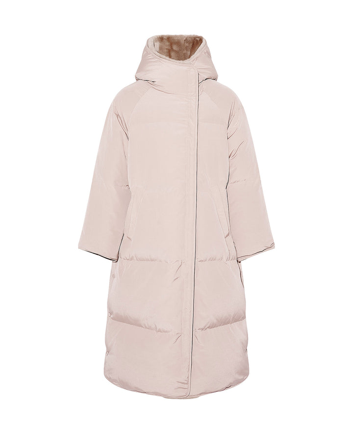 Soldes d'hiver  - Yves Salomon -Doudoune longue garniture rex