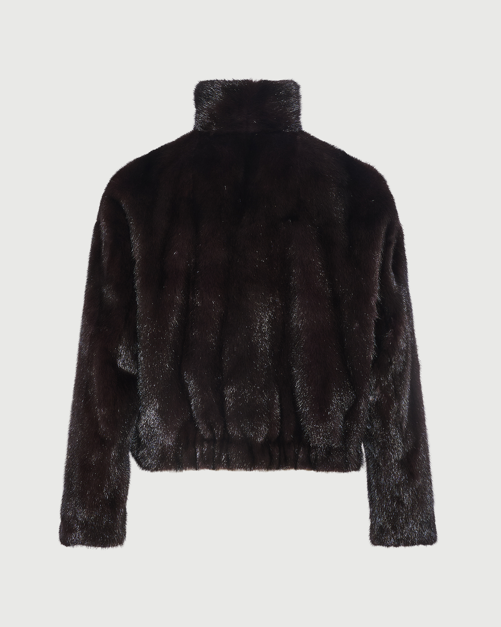Veste en tissu technique déperlant réversible avec fourrure de vison- Yves Salomon - Nouvelle collection Automne Hiver