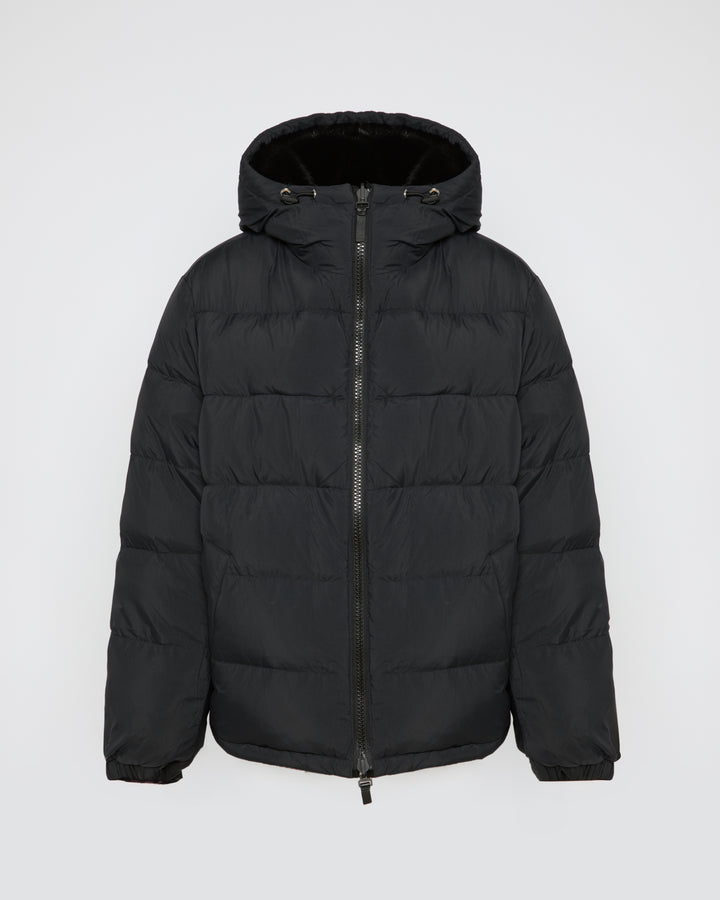 Doudoune réversible fourrure de vison et tissu technique