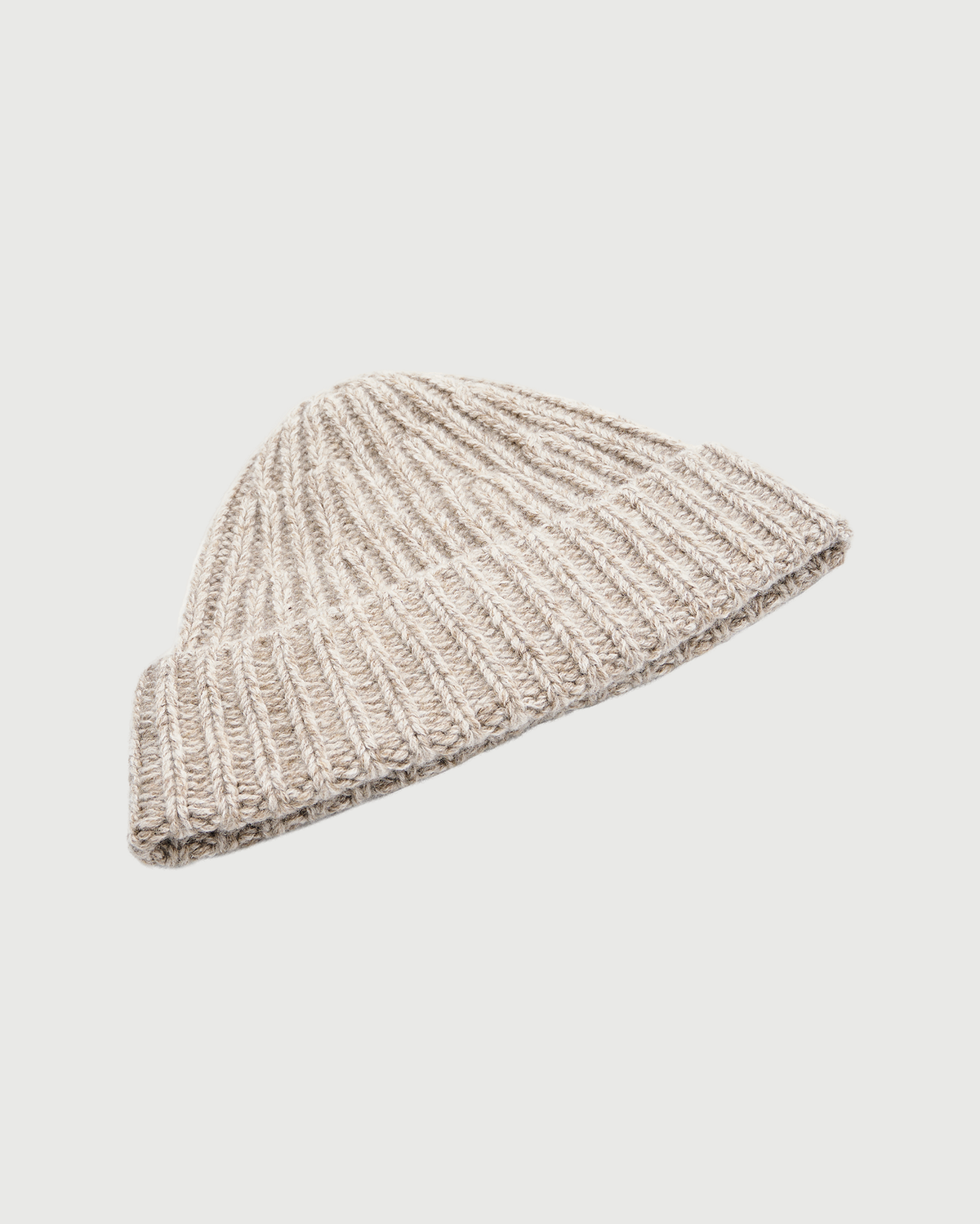 Bonnet en maille épaisse chinée 100% cachemire- Yves Salomon - Nouvelle collection Automne Hiver