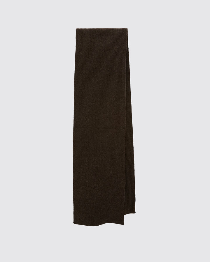 100% cashmere thick knit marl scarf