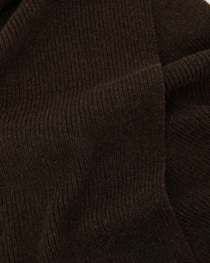 100% cashmere thick knit marl scarf