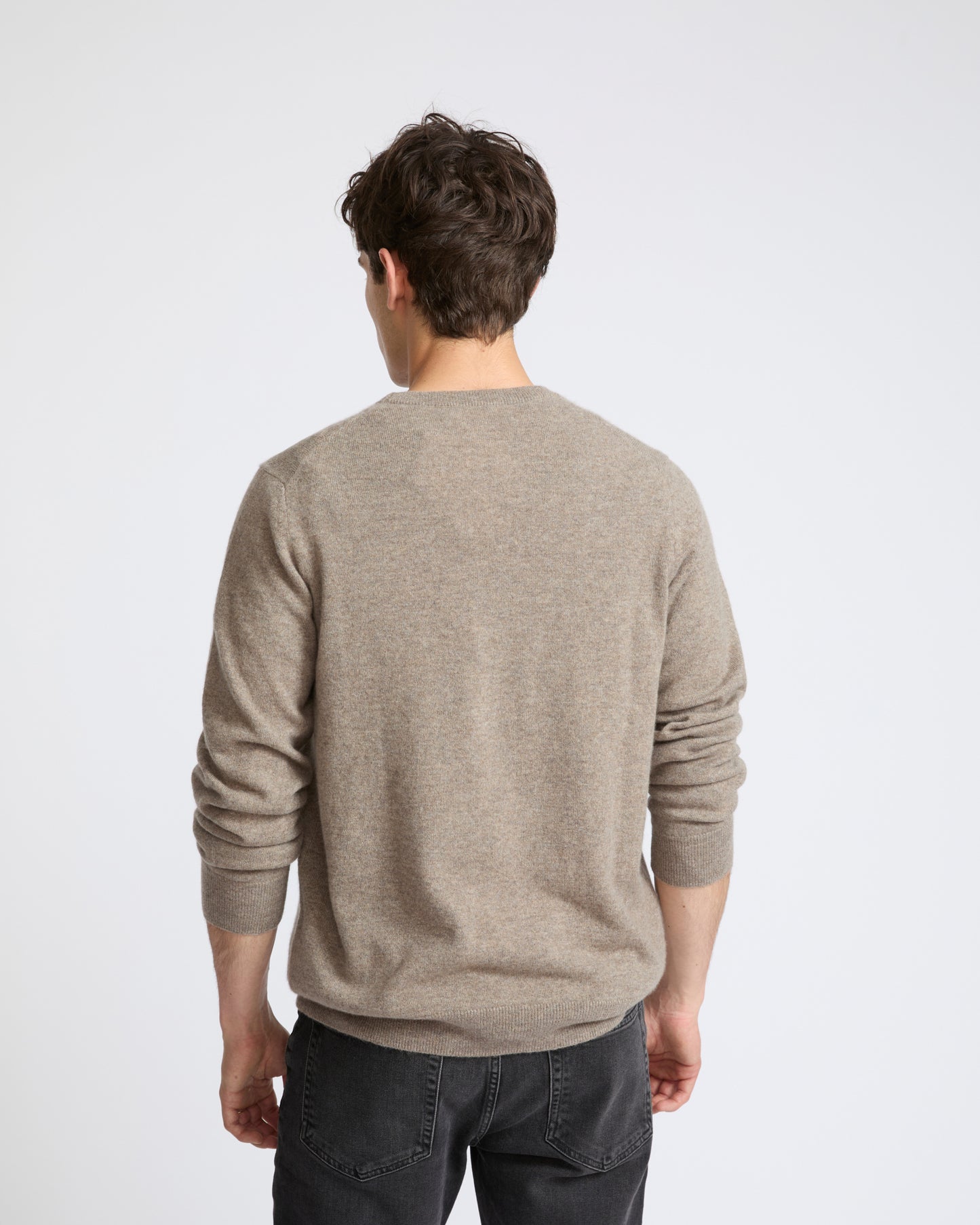 Pull crew neck en maille 100% cachemire- Yves Salomon - Nouvelle collection Automne Hiver