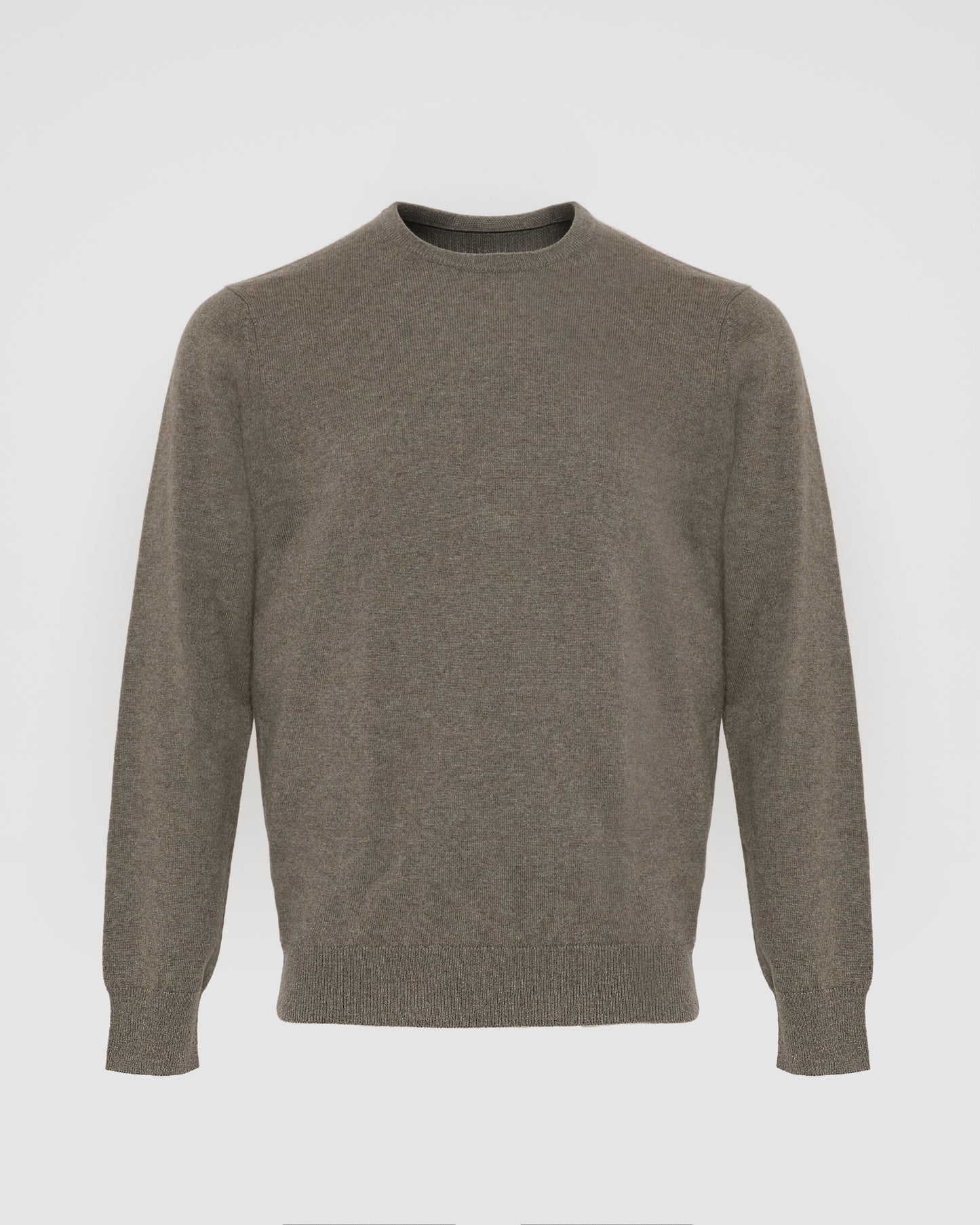Crew neck knit jumper in 100% cashmere