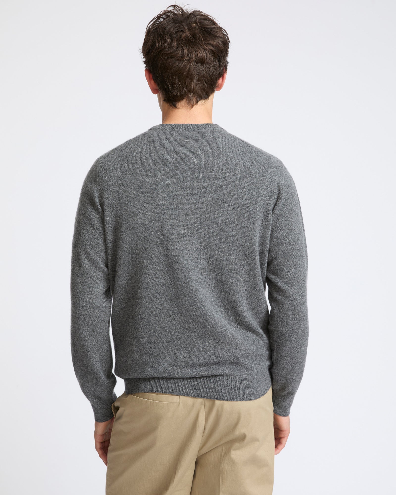 Pull crew neck en maille 100% cachemire- Yves Salomon - Nouvelle collection Automne Hiver