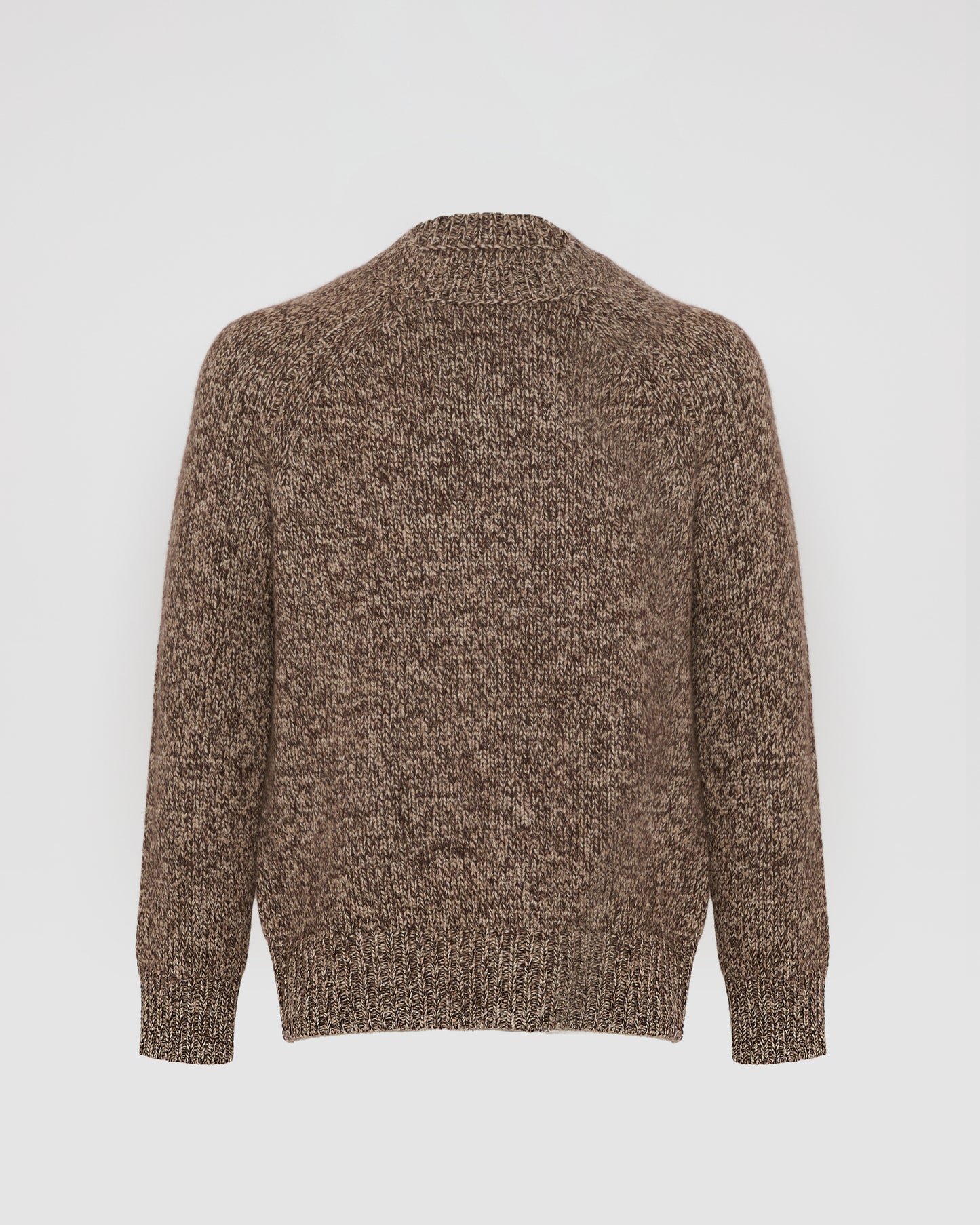 Crew neck jumper in 100% cashmere thick knit