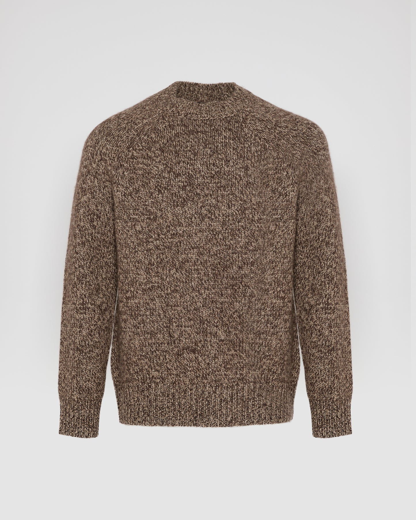 Crew neck jumper in 100% cashmere thick knit