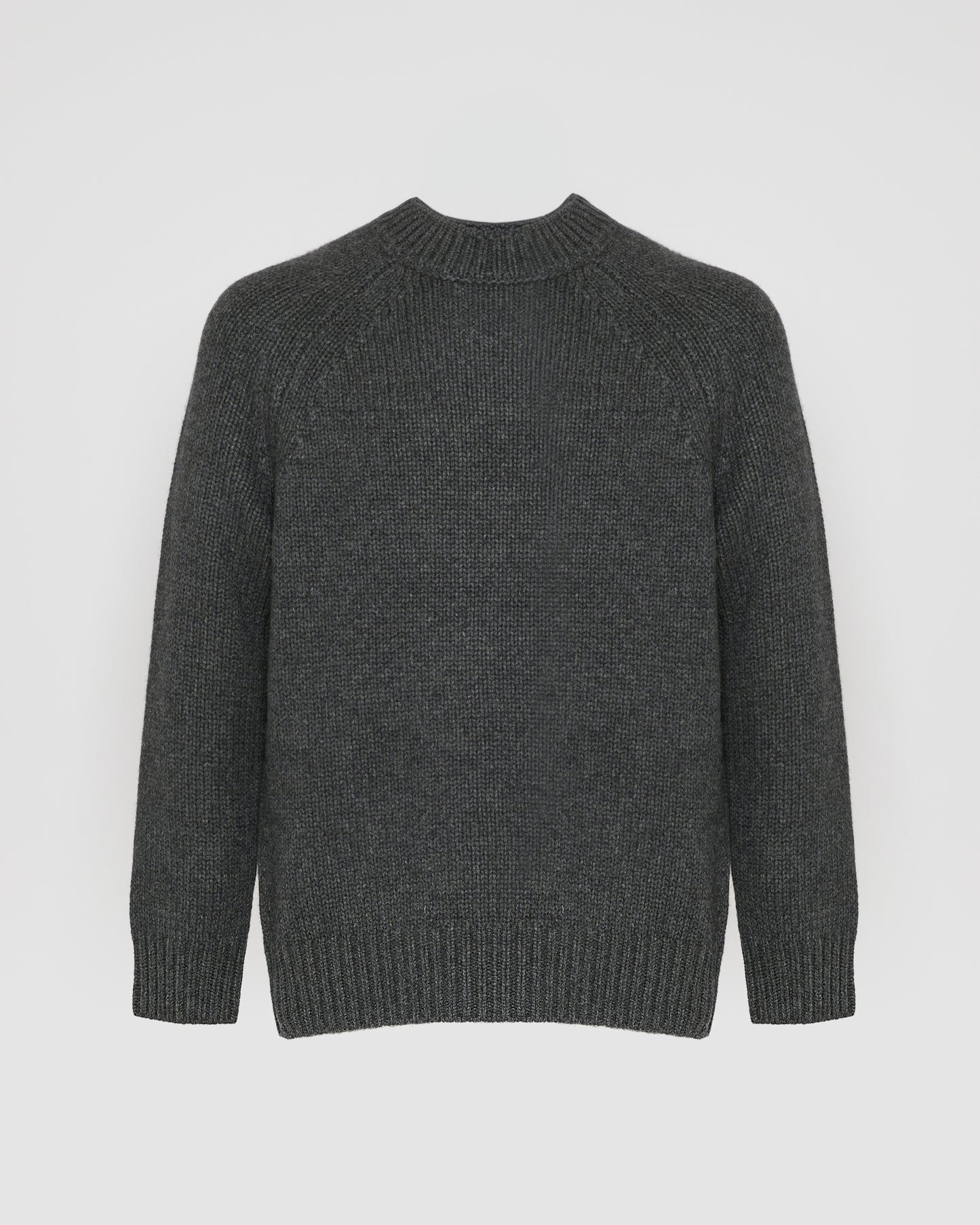 Crew neck jumper in 100% cashmere thick knit