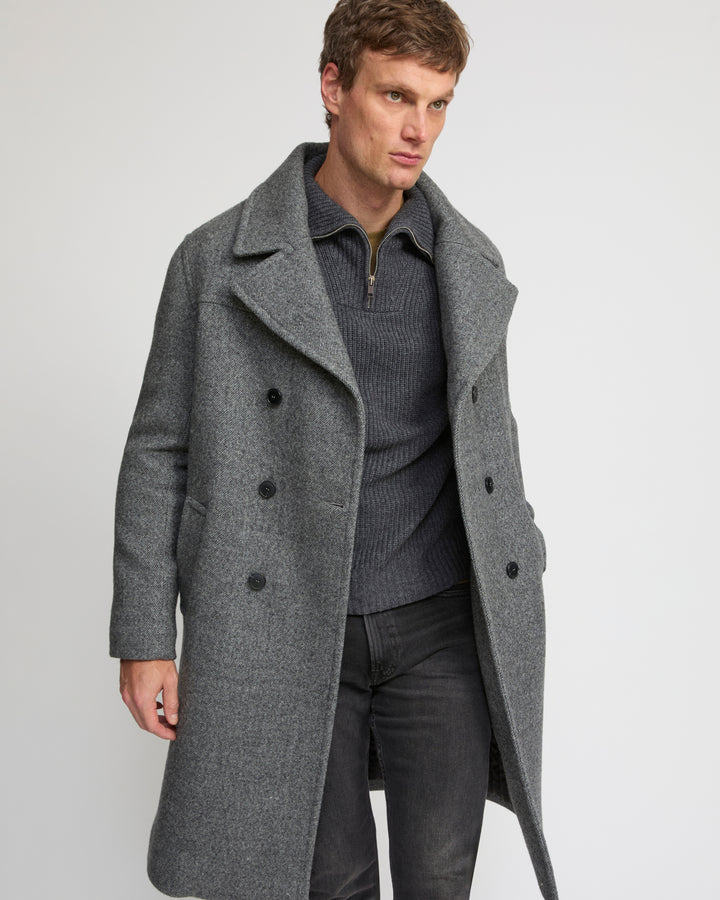 Woollen fabric coat