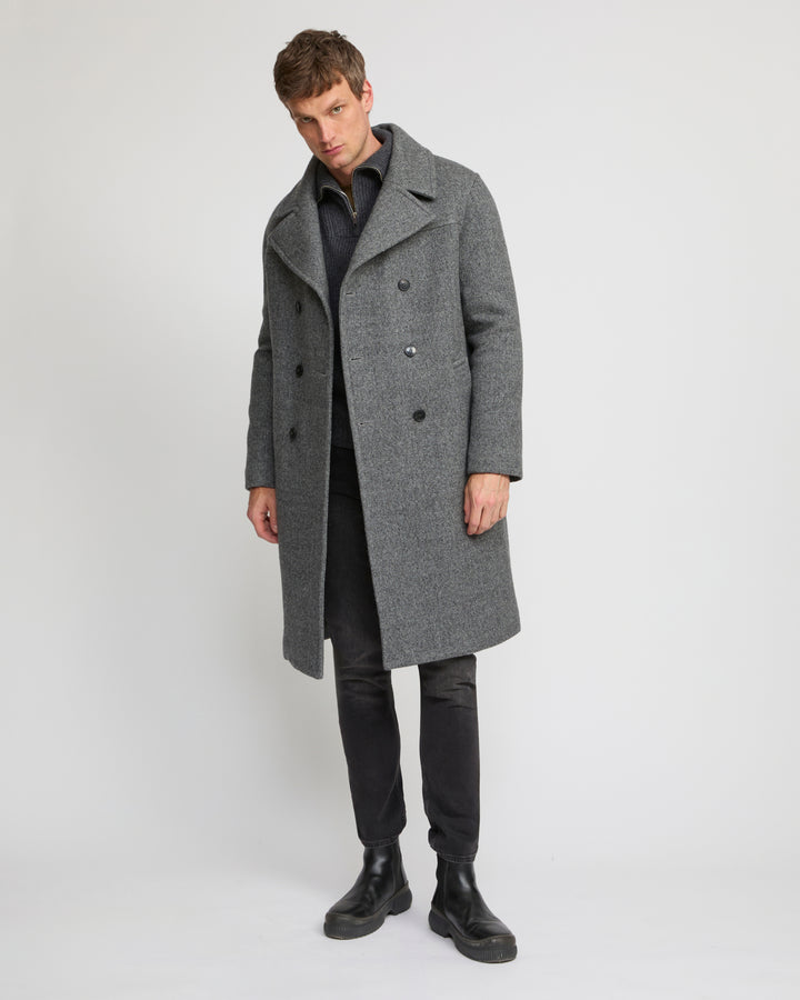 Woollen fabric coat
