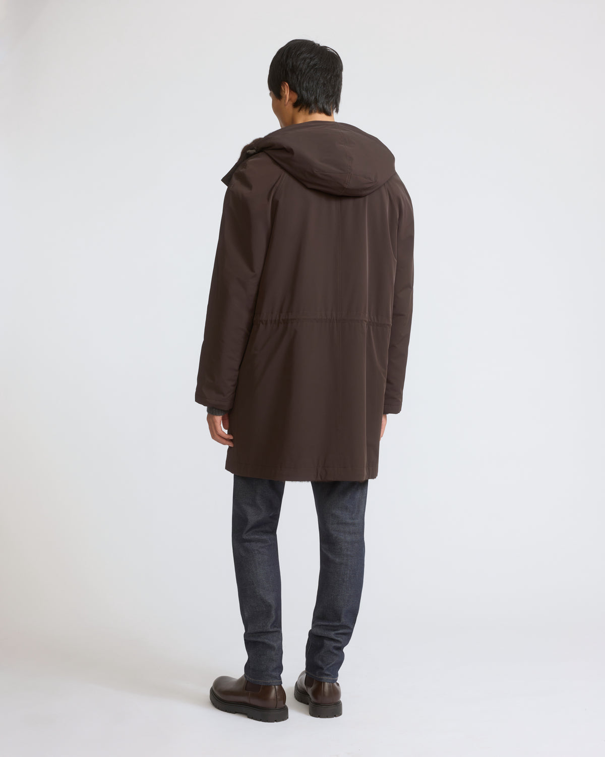 Parka réversible en fourrure de vison long poil et tissu technique - Yves Salomon - Nouvelle collection Automne Hiver