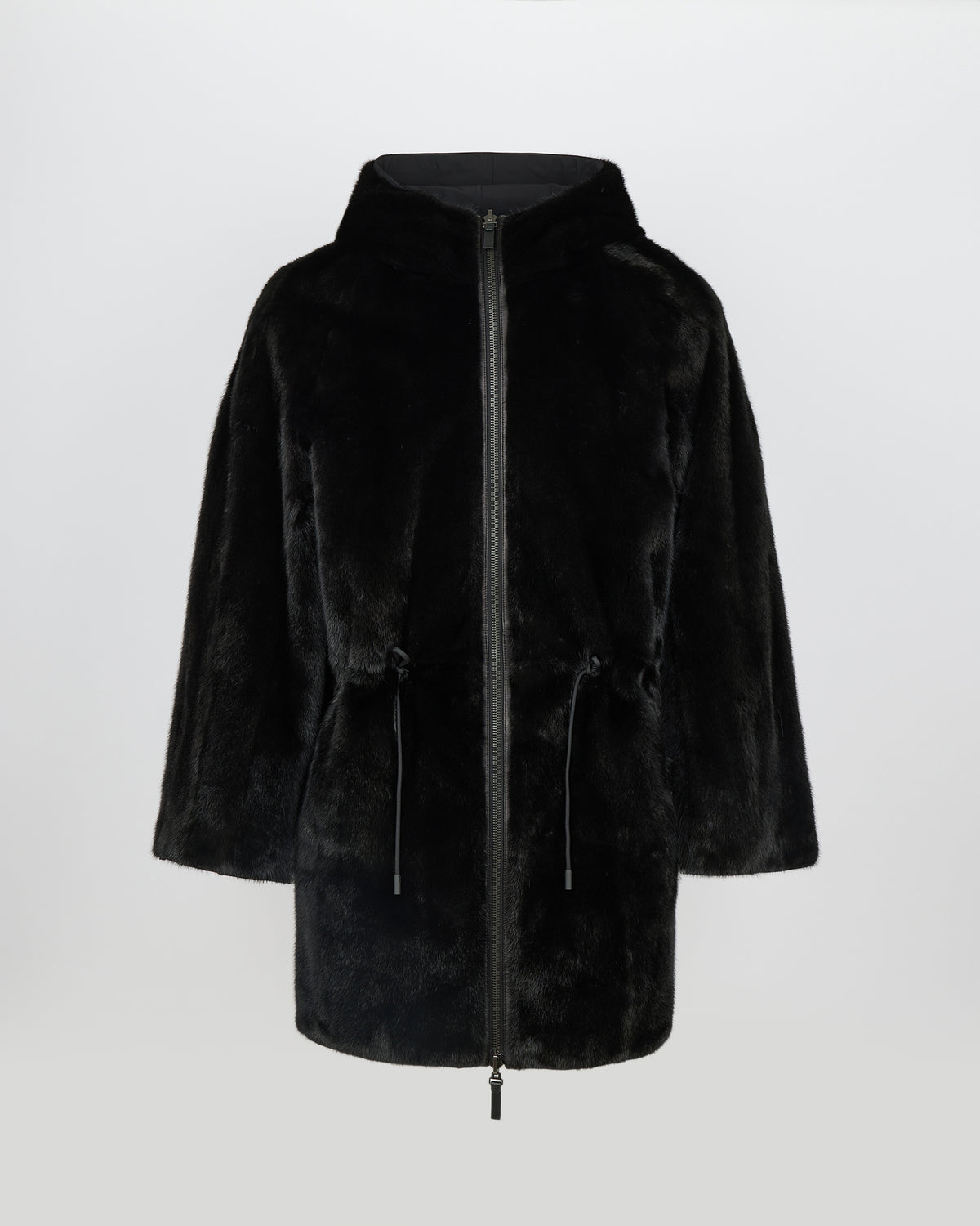 Parka réversible en fourrure de vison long poil et tissu technique - Yves Salomon - Nouvelle collection Automne Hiver