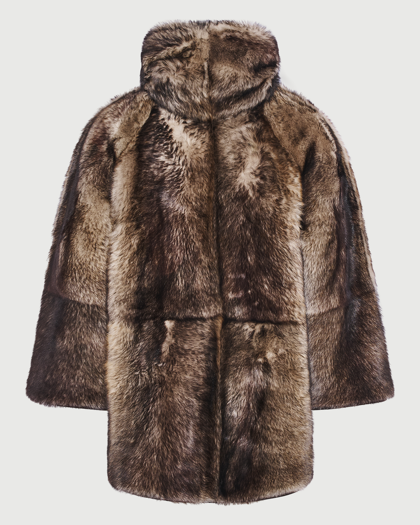 Parka réversible en peau lainée Toscane façon fourrure- Yves Salomon - Nouvelle collection Automne Hiver