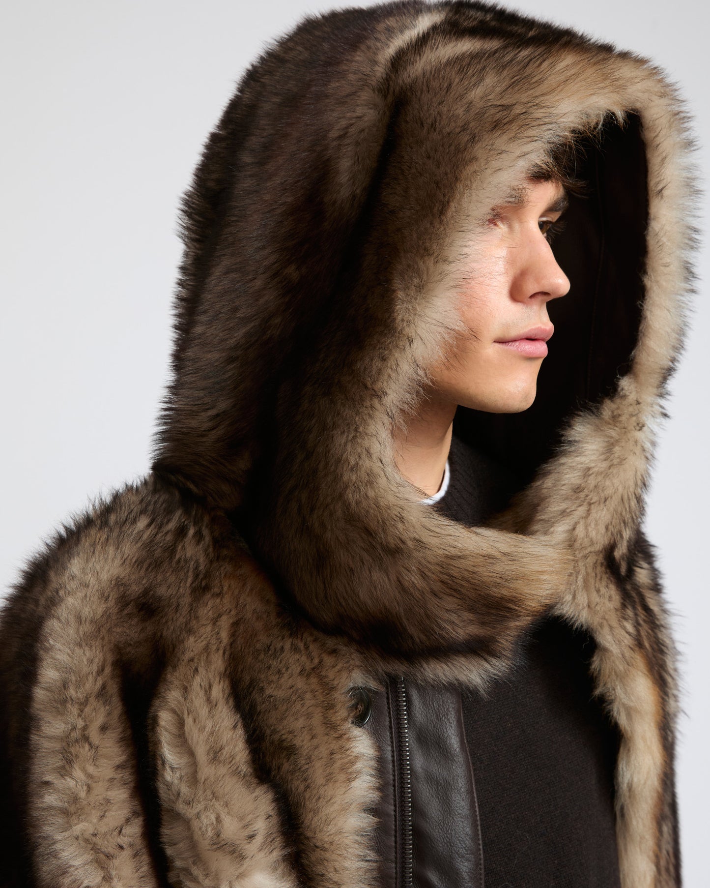 Parka réversible en peau lainée Toscane façon fourrure- Yves Salomon - Nouvelle collection Automne Hiver